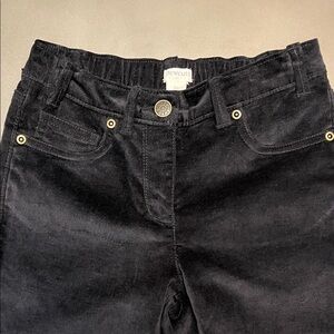 Crewcuts Kids Girls Black Velveteen Jeans Size 10